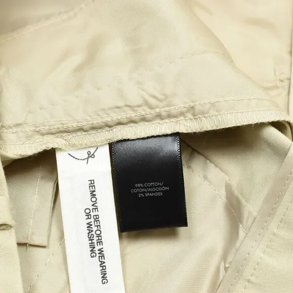 Ann Taylor Women Chino Cotton Beige Size 8P Petite Classic Zip Solid - Picture 8 of 8